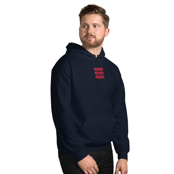 3 Lines Embroidered Hoodie