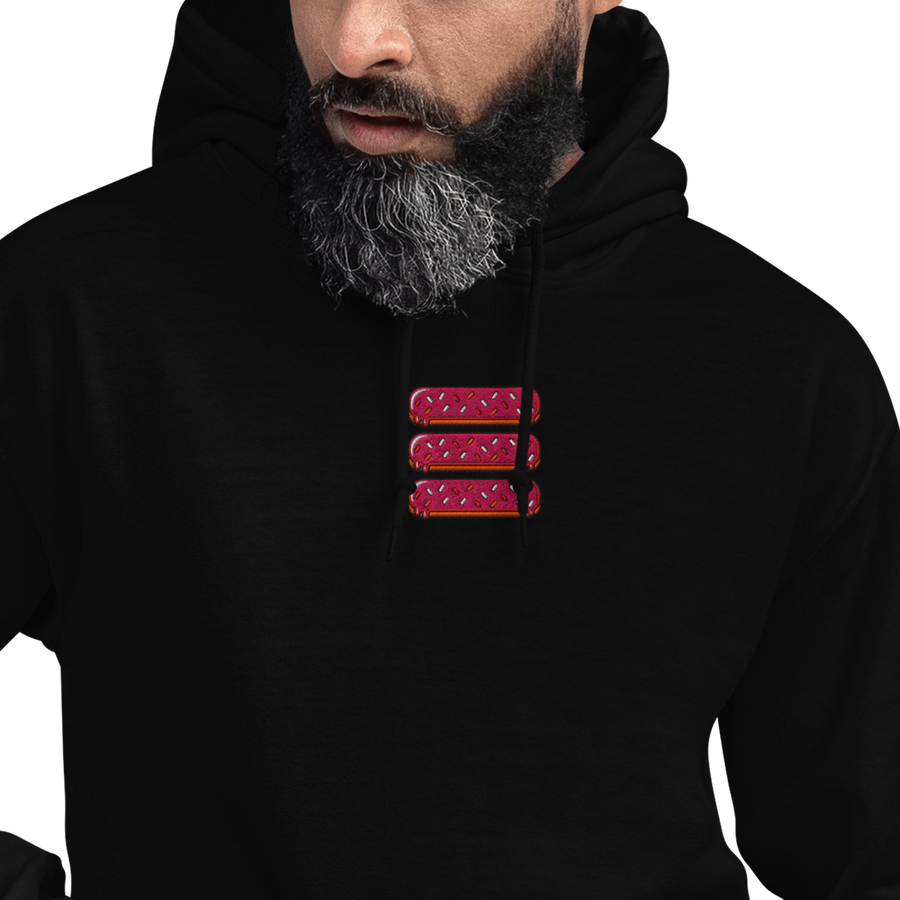 3 Lines Embroidered Hoodie